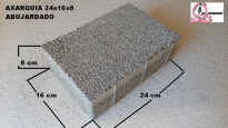 ADOQUIN AXARQUIA 24X16X8 ABUJARDADO GRIS